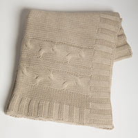 Classic Organic Cotton Throw Blanket