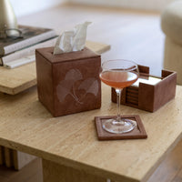 Dal Vegan Leather Coaster Set