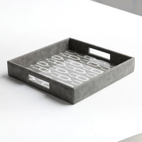 Lasya Vegan Leather Tray - Square