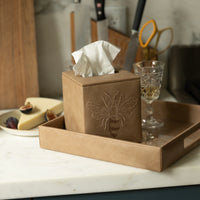 Madhu Vegan Leather Tray - Square