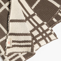 Grid Organic Cotton Throw Blanket