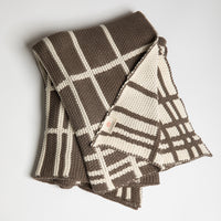 Grid Organic Cotton Throw Blanket