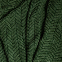 Washed Chevron Organic Cotton Knit Throw Blanket