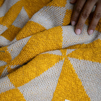 Trikona Organic Cotton Knit Throw Blanket