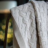 Drapa Organic Cotton Knit Throw Blanket