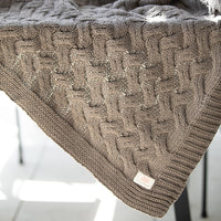 Drapa Organic Cotton Knit Throw Blanket