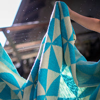 Trikona Organic Cotton Knit Throw Blanket