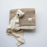 Dainty Dots Organic Cotton Baby Blanket and Lovie Set
