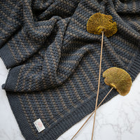 Tara Organic Cotton Knit Throw Blanket