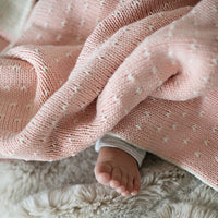 Dainty Dots Organic Cotton Baby Blanket and Lovie Set