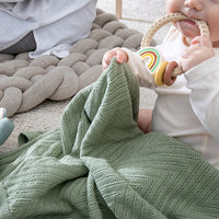 Panache Infant Baby Blanket Bonnet Set - Stone