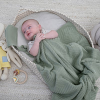 Panache Infant Baby Blanket Bonnet Set - Stone