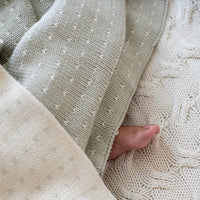 Dainty Dots Organic Cotton Baby Blanket and Lovie Set