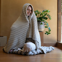 Tara Organic Cotton Knit Throw Blanket