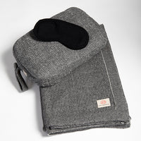 Shades Organic Cotton Travel Blanket and Eye Mask Set