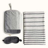 Krama Dark Gray Organic Cotton Travel Set