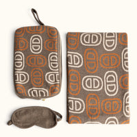 Vilas Brown Organic Cotton Travel Set