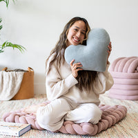 Cuddle Buddy Organic Cotton Heart Pillow