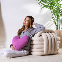 Cuddle Buddy Organic Cotton Heart Pillow