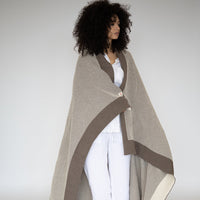 Eka Stipple Organic Cotton Throw Blanket