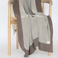 Eka Stipple Organic Cotton Throw Blanket