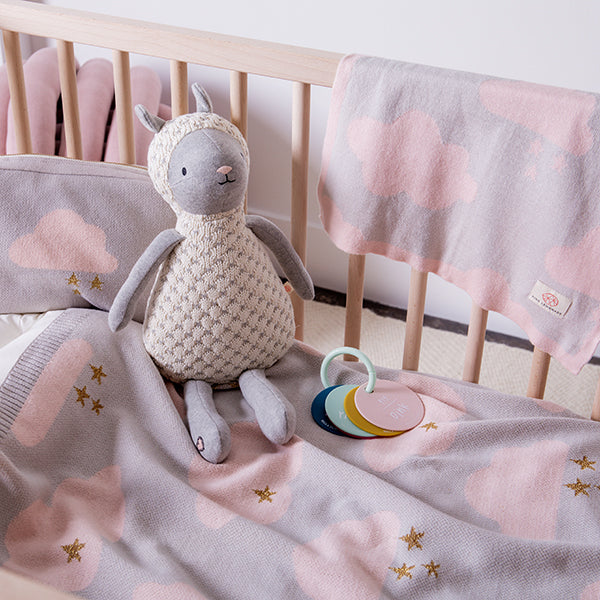Soft Baby Blanket Soft Pink Pointelle Cot Blankets 80 X 100 Cm✔️ Petite Amélie