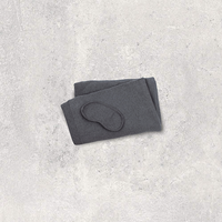 Words Dream Organic Cotton Travel Blanket and Eye Mask Set