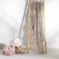 Drapa Organic Cotton Knit Throw Blanket
