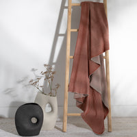 Ribbed Organic Cotton Throw Blanket