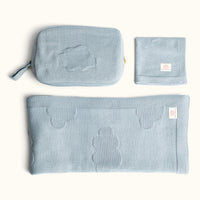 Nuage Dusty Blue Organic Cotton Baby Gift Set
