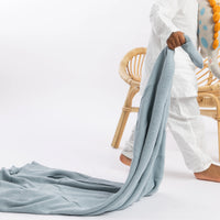Nuage Dusty Blue Organic Cotton Baby Gift Set