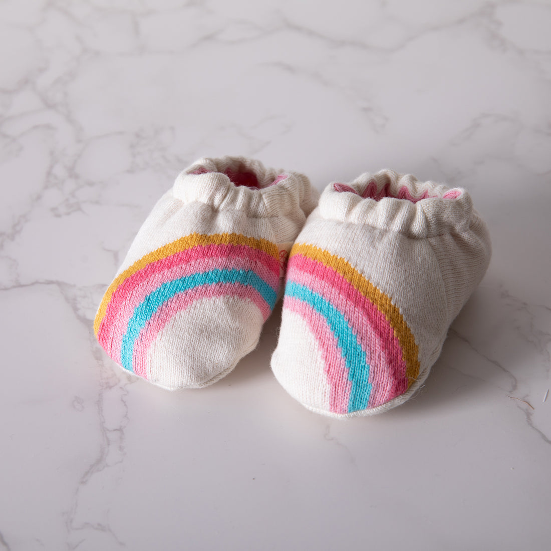 Rainbow Pink Baby Bootie