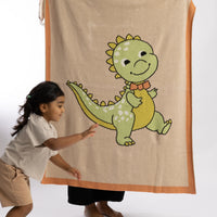Dino Organic Cotton Baby Blanket