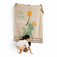 Frog Prince Organic Cotton Baby Blanket