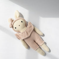 Bunny Head Band Jumpsuit Toy - Shell