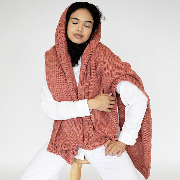 Zrestha Organic Cotton Knit Throw Blanket – Pink Lemonade