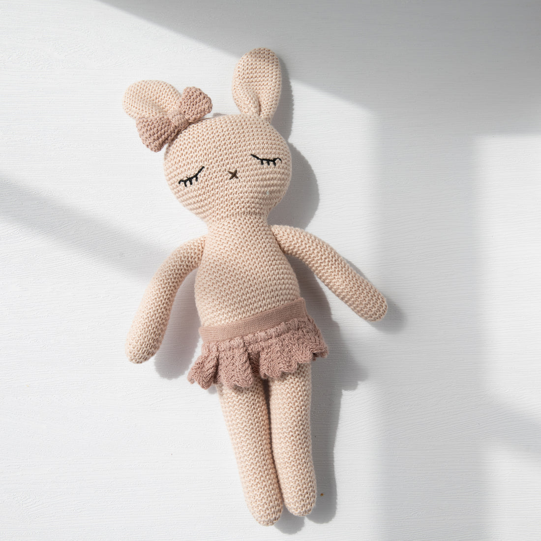 Bunny Tutu And Bow Toy - Fawn