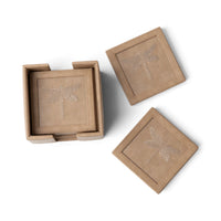 Vega Vegan Leather Coaster Set
