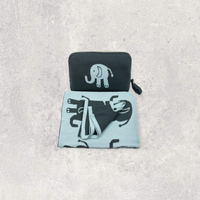 Elephant Love Organic Cotton Baby Blanket and Burp Cloth Set