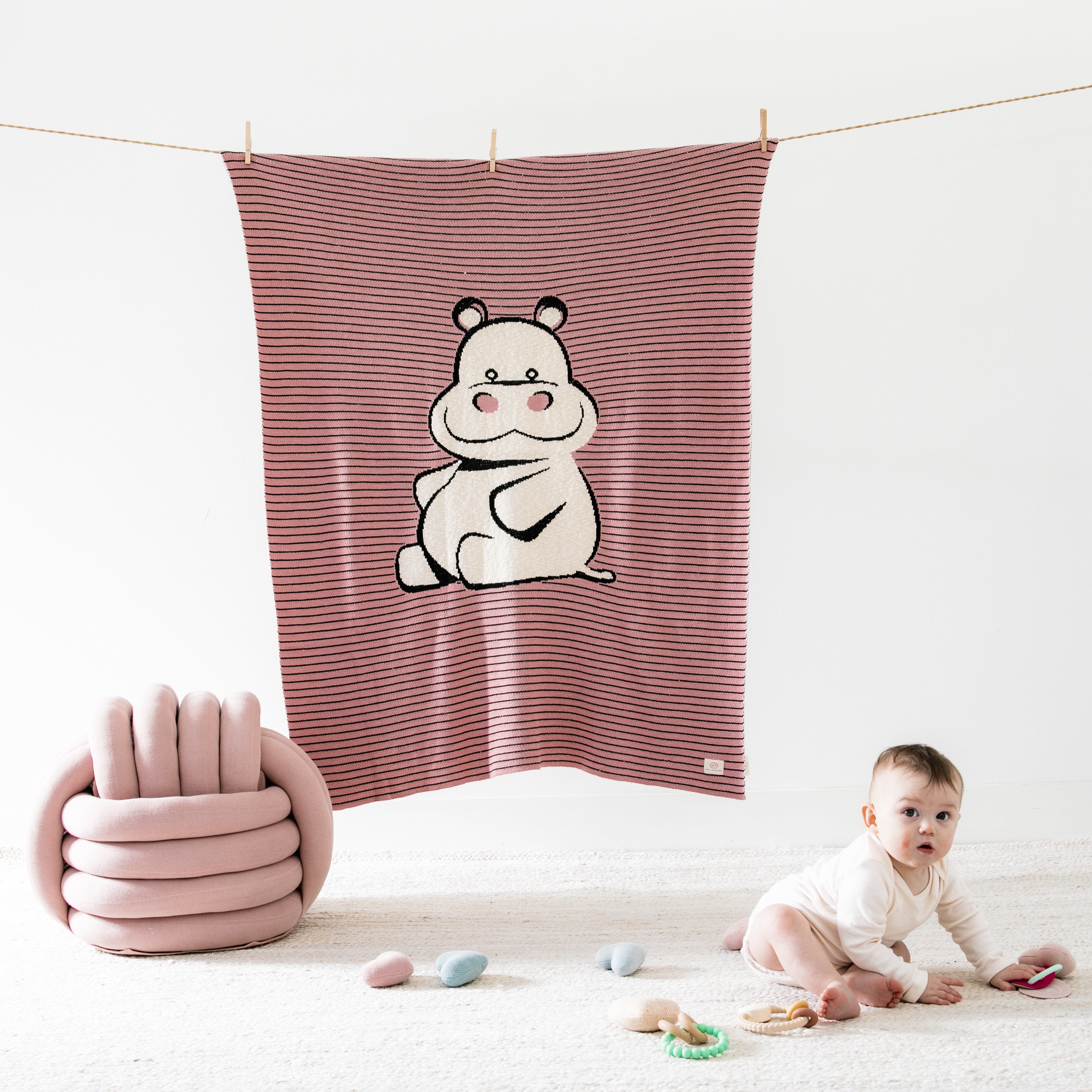 Hippo discount baby blanket