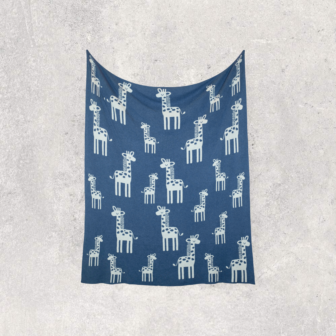 Giraffe Organic Cotton Baby Blanket and Burp Cloth Set