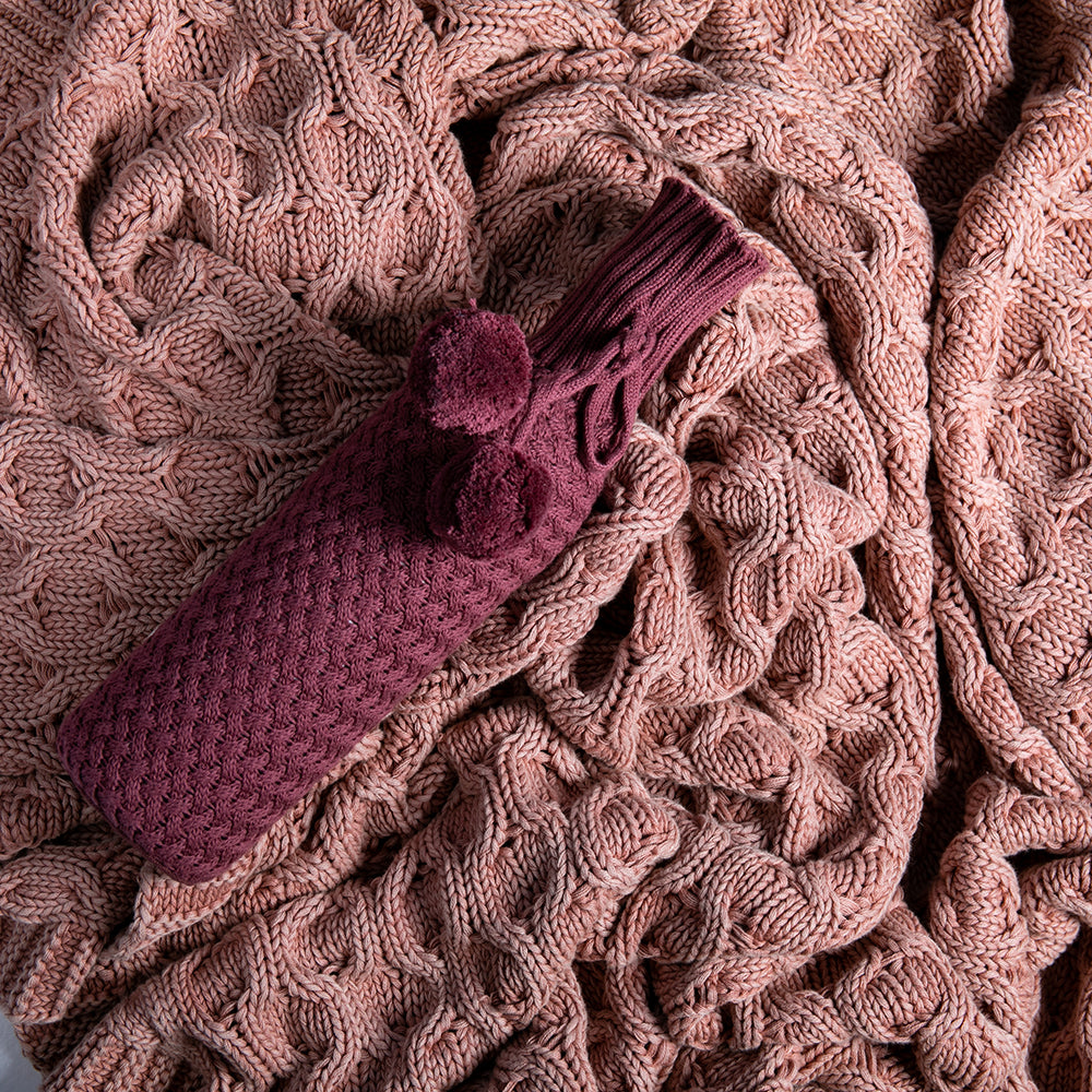 Criss cross Rosewood Wine Sleeve
