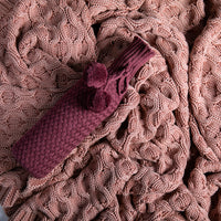 Criss cross Rosewood Wine Sleeve