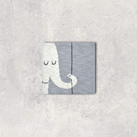 Elephant Balloon Organic Cotton Baby Blanket