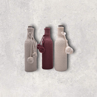 Criss Cross Lt Beige Mel Wine Sleeve