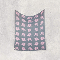 Elephant love Pink/Grey