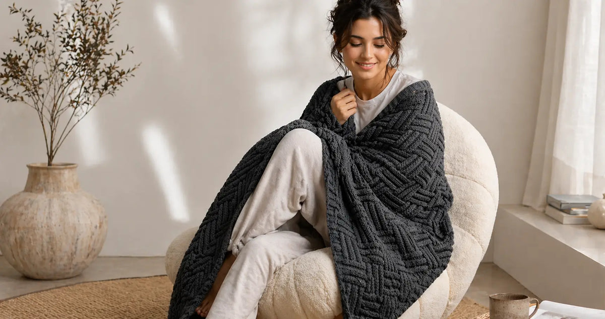 Solid Throw Blankets