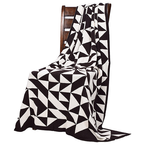 Sveda Shapes Organic Cotton Throw Blanket