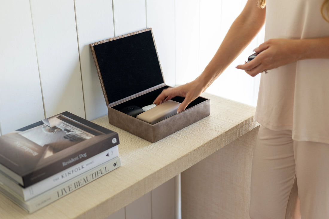 Lehar Vegan Leather Accessory Box