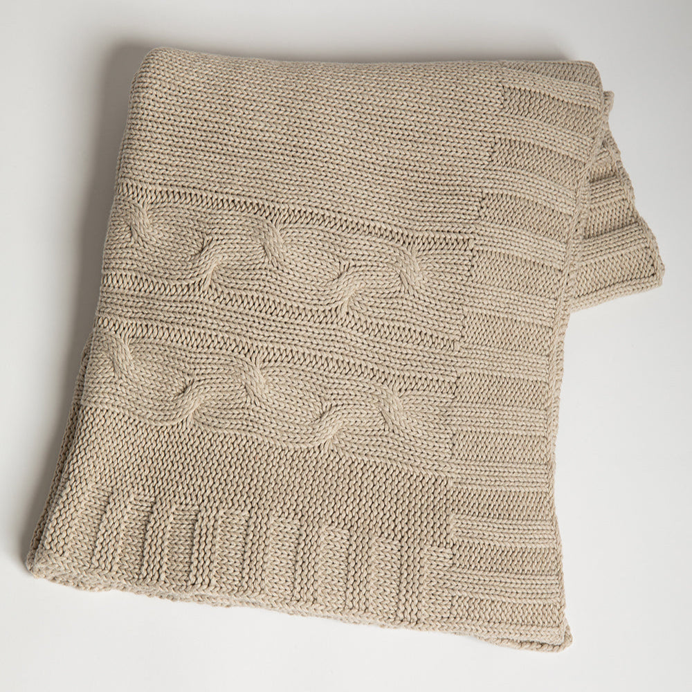 Classic Organic Cotton Throw Blanket